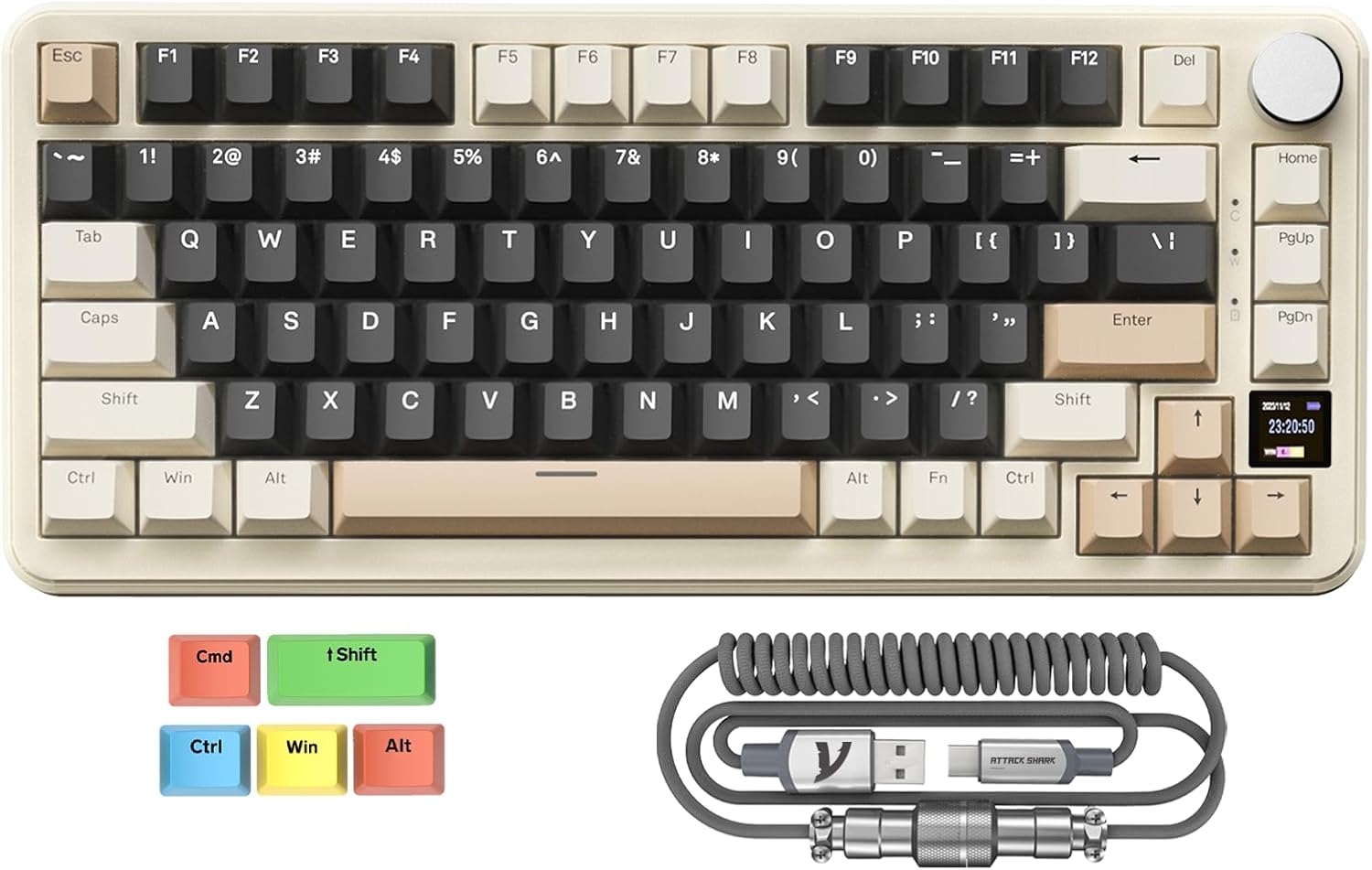 Attack Shark Keyboard X85 Pro Mechanical Gaming Keyboard Wireless Blueberry Switch Attack Shark Keyboard X85 Pro Mechanical Gaming Keyboard Wireless Blueberry Switch